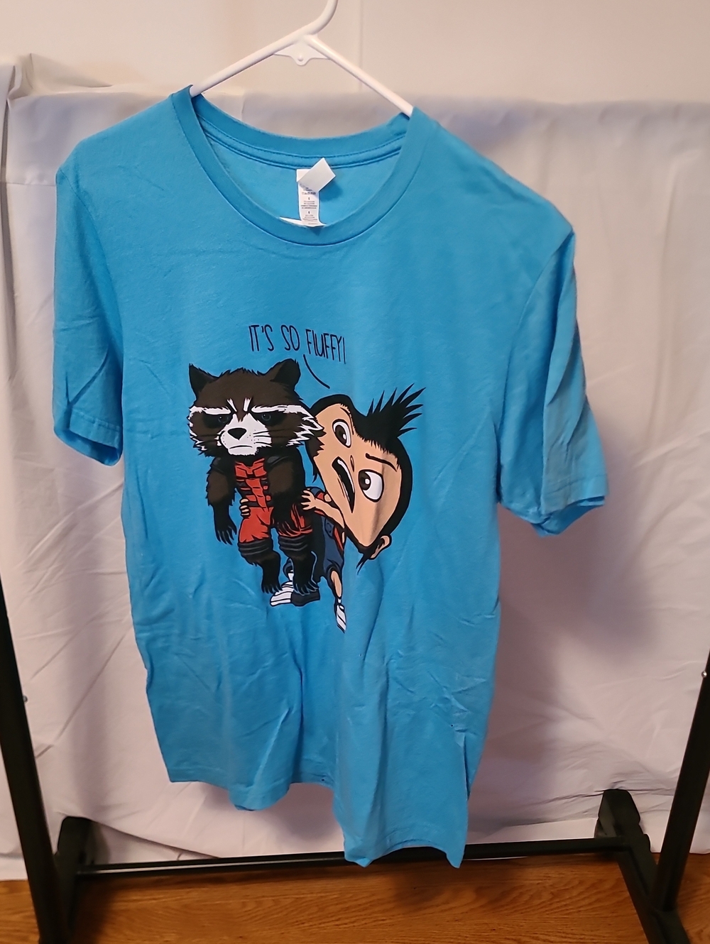 Mens Tshirt With Despicable Me Girl And Rocket Raccoon